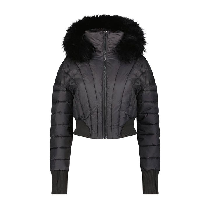 TSSBF63-SEASHELL PUFFER W/BLK FUR