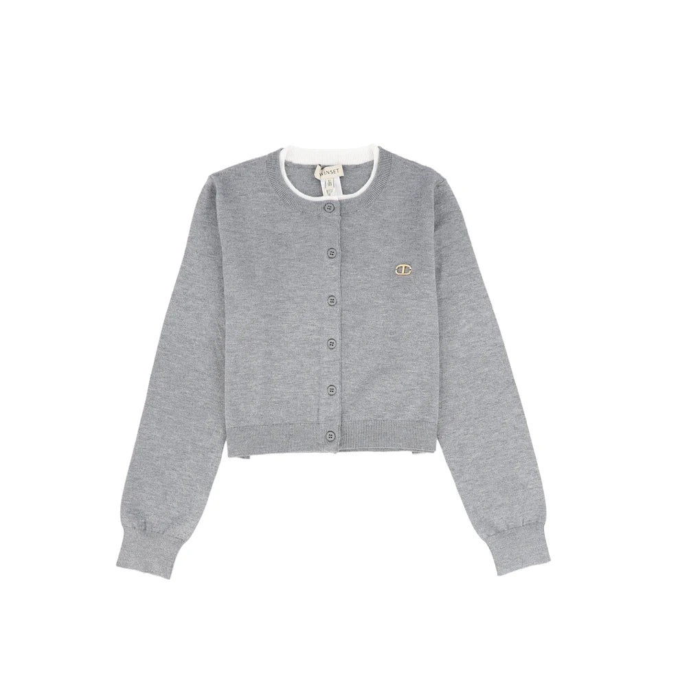 252GJ3010-KNIT CARDIGAN-GREY
