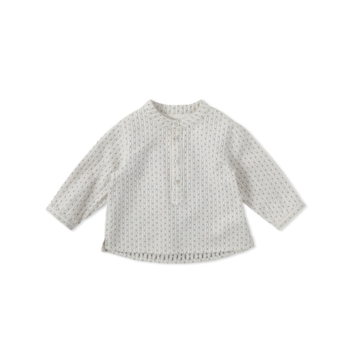 GEM STRIPE SHIRT-ivory