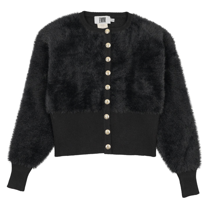 21-301A-Mohair Cardigan-Black