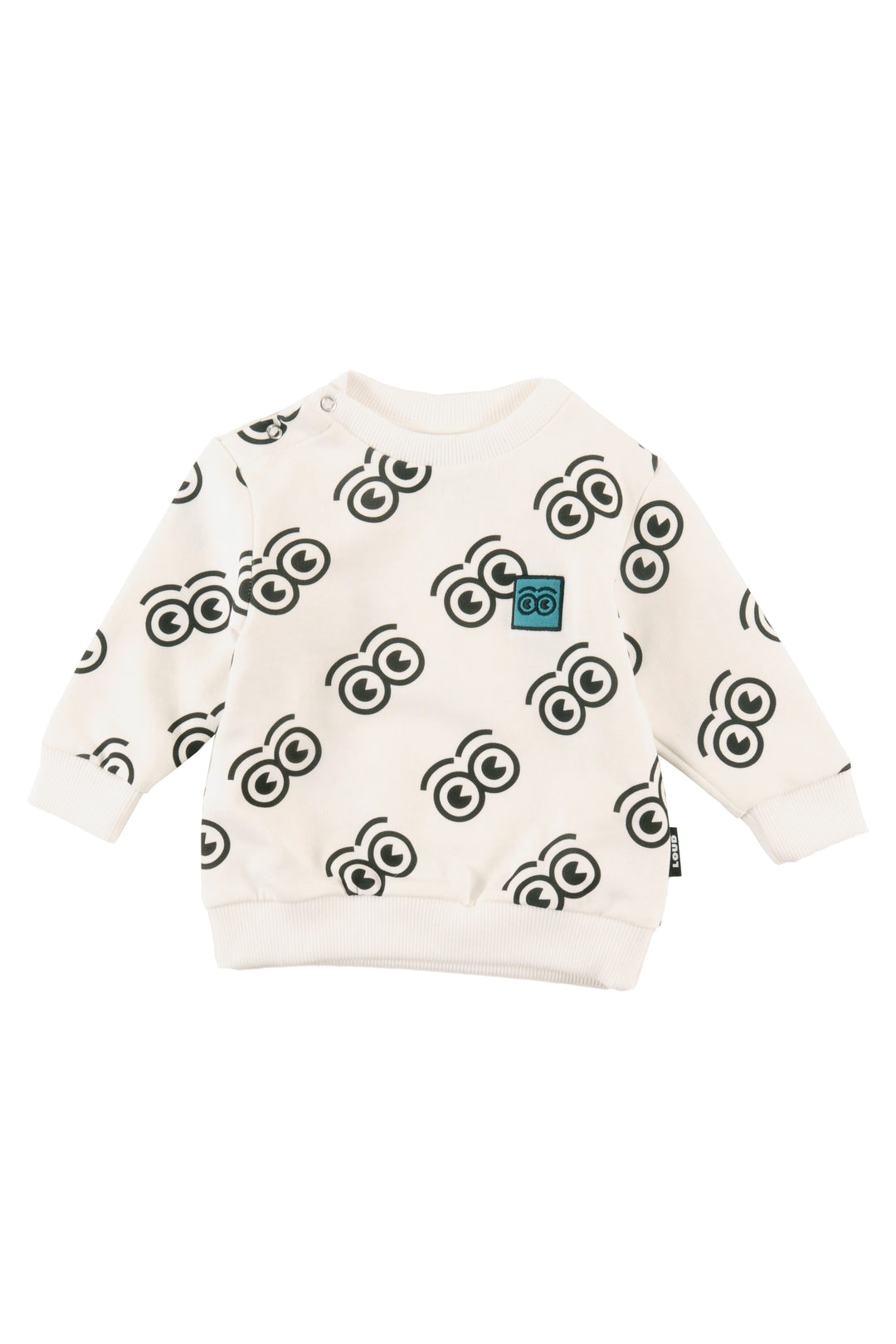 UBJ05 PEOPLE-Sweater Regular fit-SAND/Anthracite AOP
