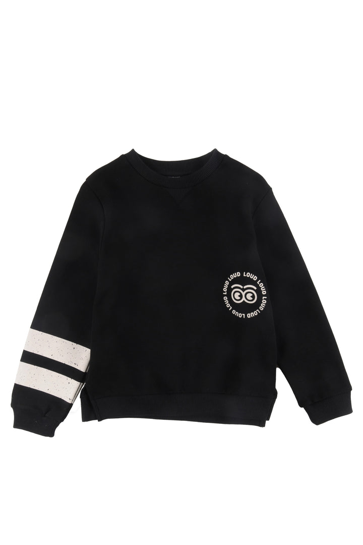 UJ02 LOVING-Sweater regular fit-BLACK