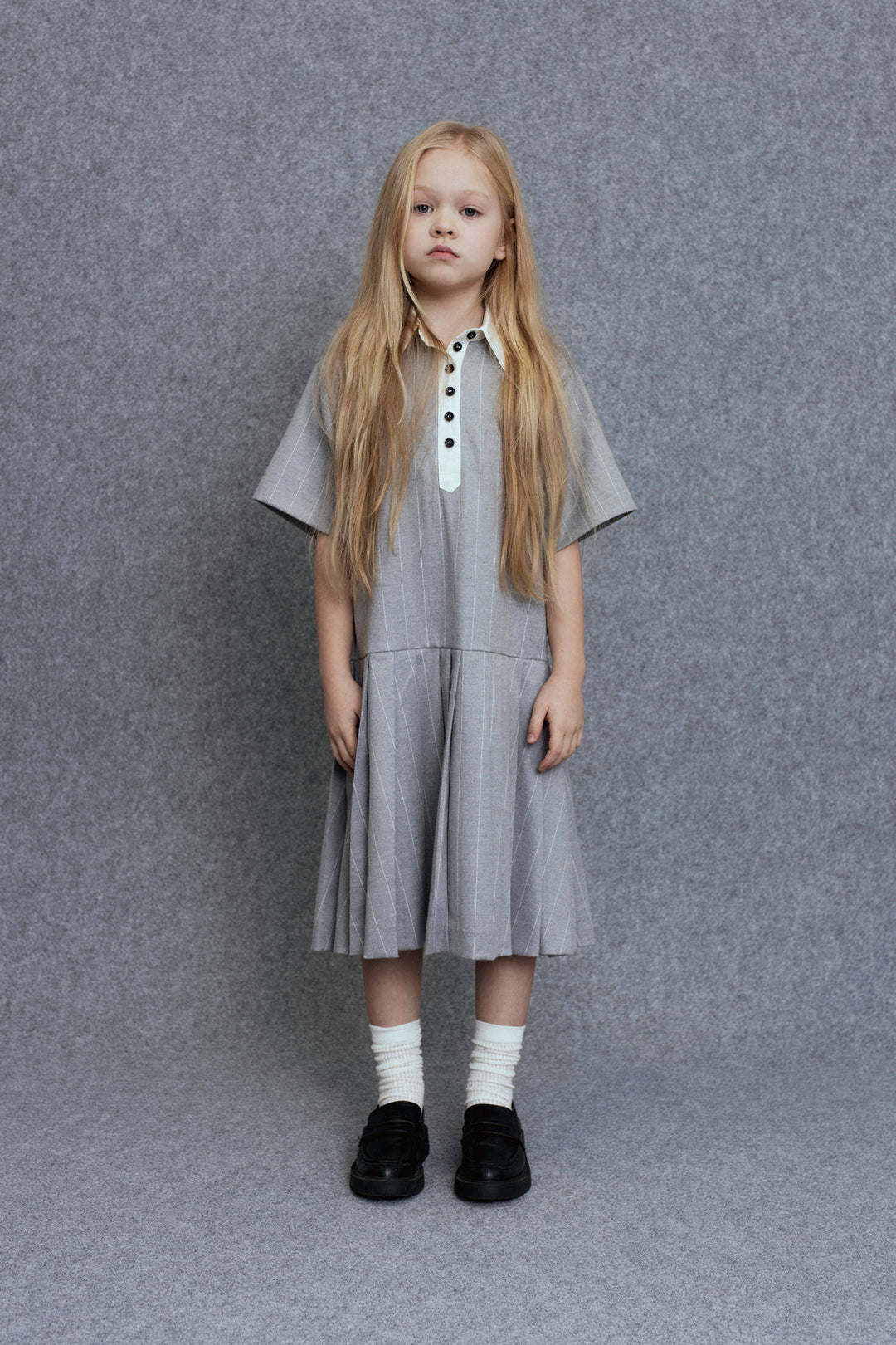 Vaga-Dress-Grey stripes