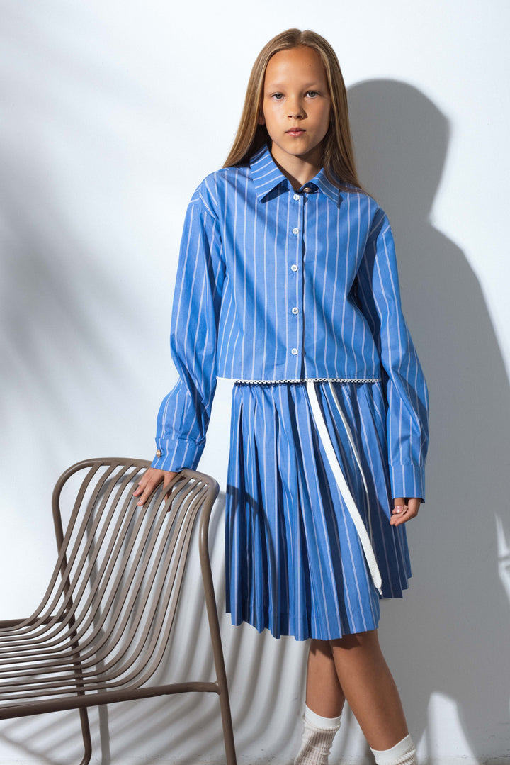 WEST SHIRT-DARK BLUE STRIPES