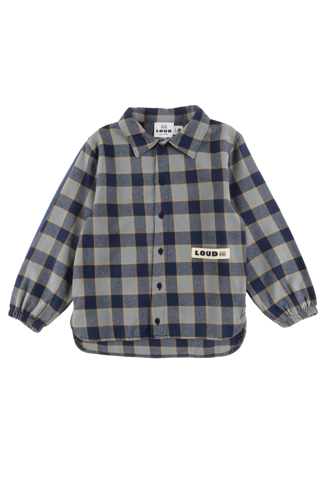 USH01 CLAN-Shirt-CHECK Indigo