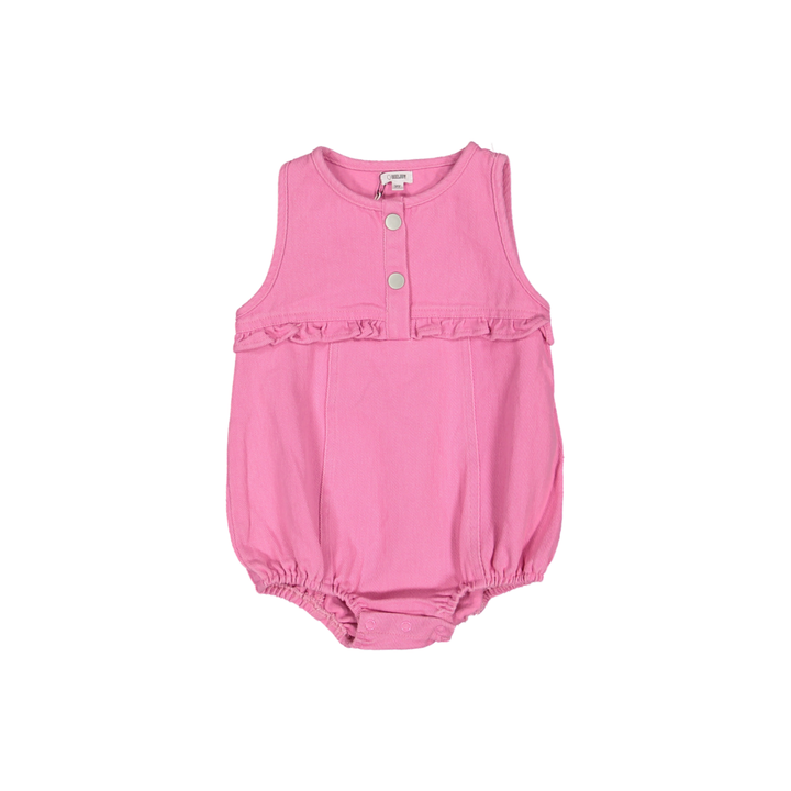 BTSS26022R-Colored Jean Romper-Pink