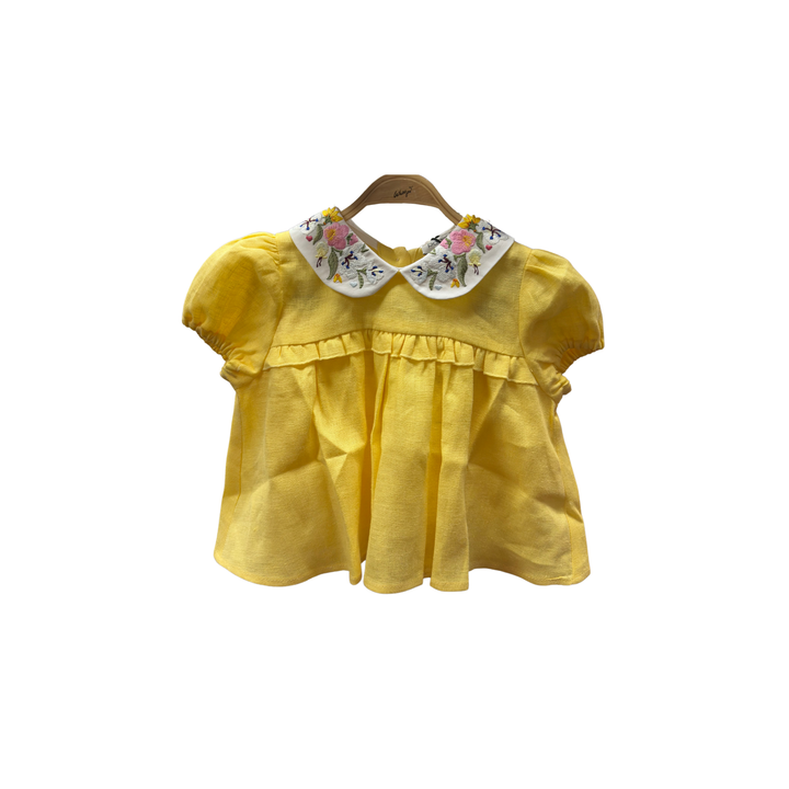 Special Edition Aria Baby Blouse Linen-Yellow