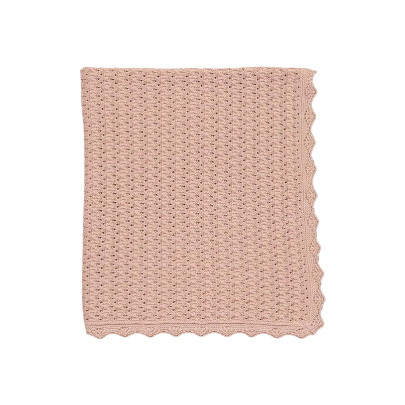 Silvia Blanket-Dusty Pink