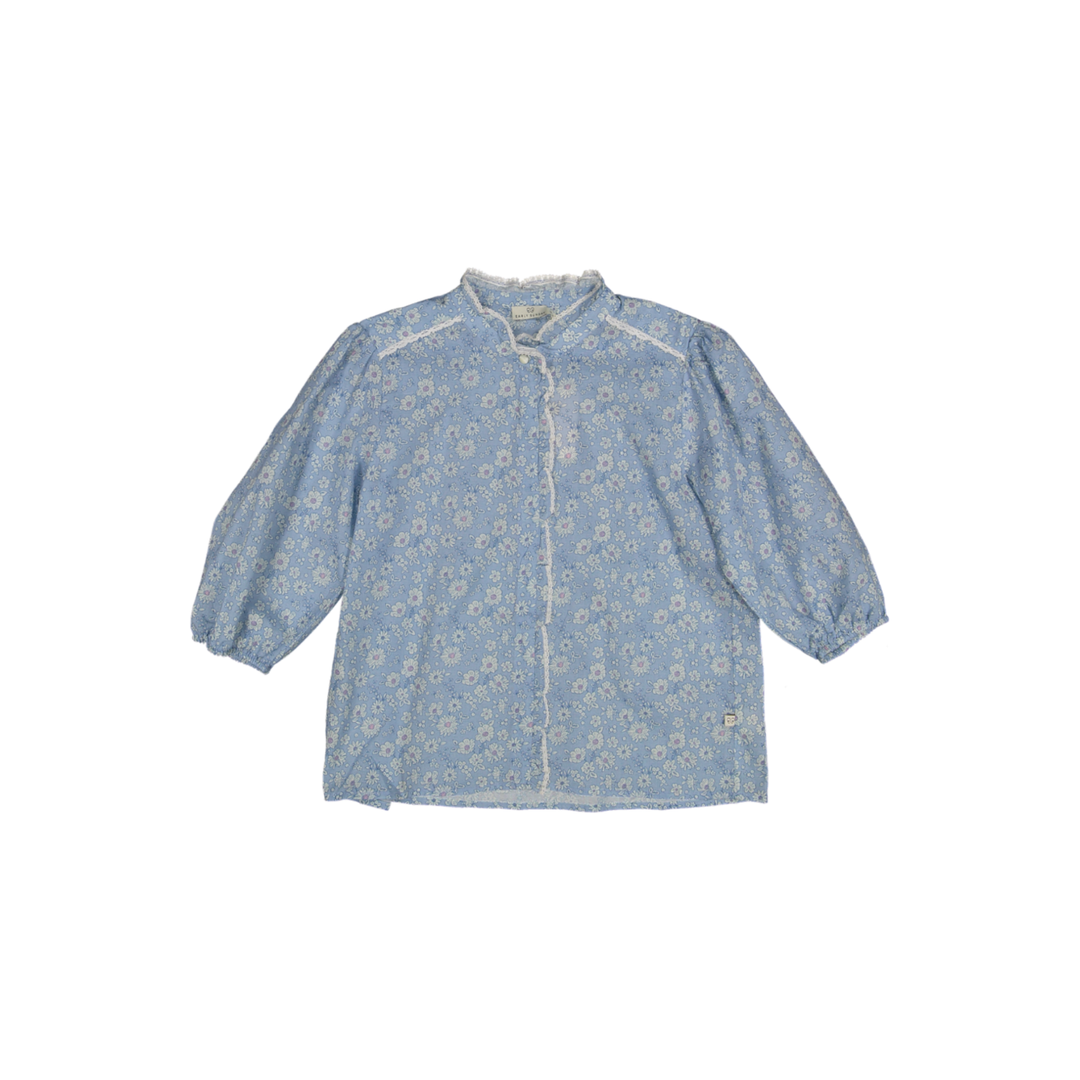 COCO BLOUSE-BLUE FLORAL