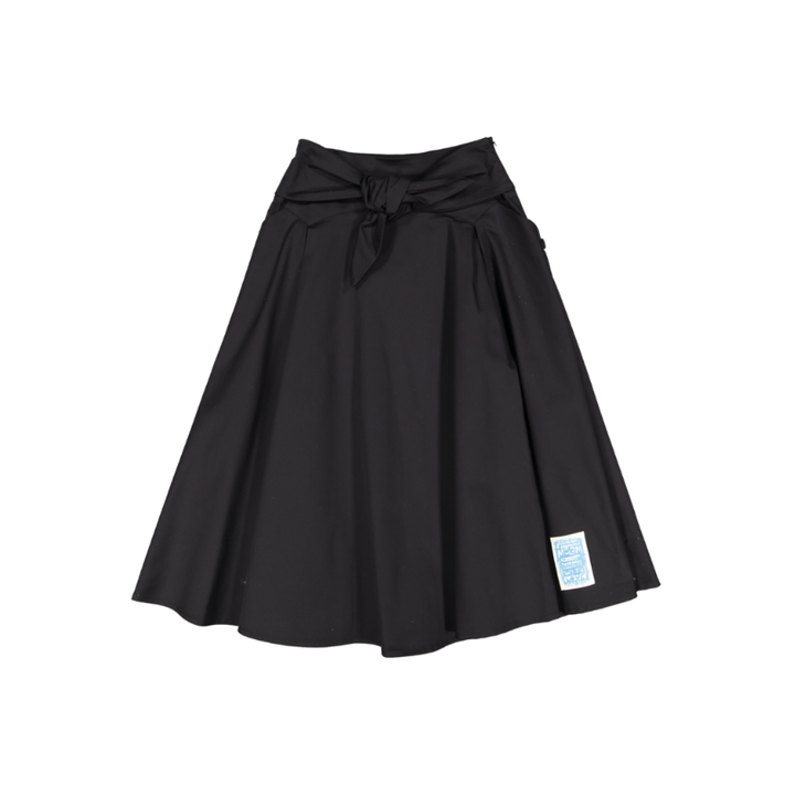 JGSK131-GIRLS GABARDINE SKIRT-BLACK