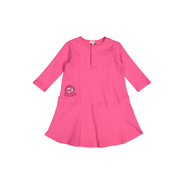 BTSS26011D-Volleyball Club 3/4 Sleeve Dress-Hot Pink
