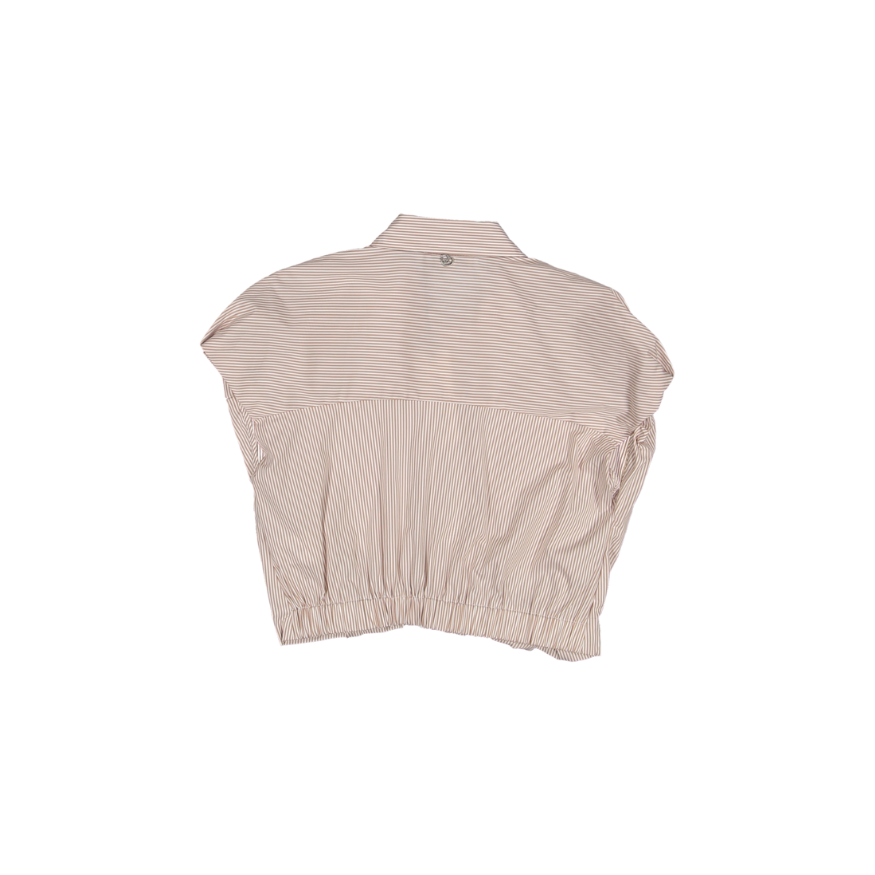 CC92271G72-Striped Top-Beige/Brown