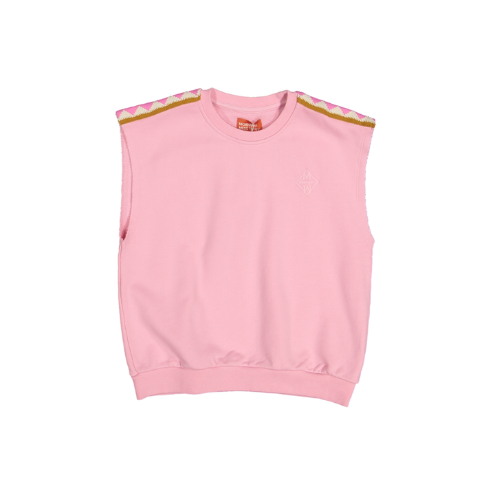 ARMANDO TANK SWEATSHIRT-COTTON PINK