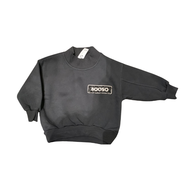 Bluza-Warm Booso Sweatshirt-Black