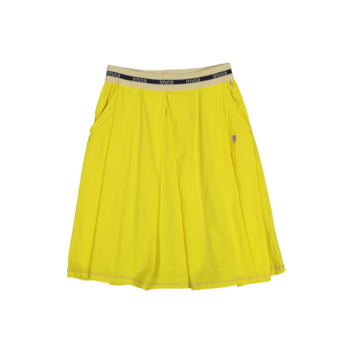 3LS25_3041-ORIGAMI SKIRT-Buttercup Yellow