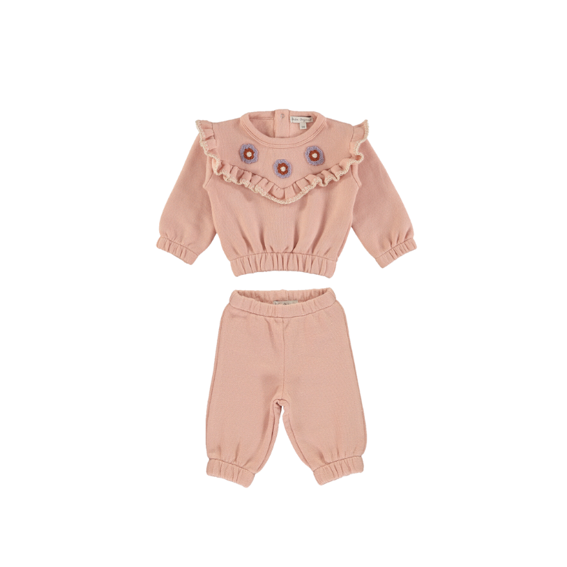 Lila Sweat Set-Pink