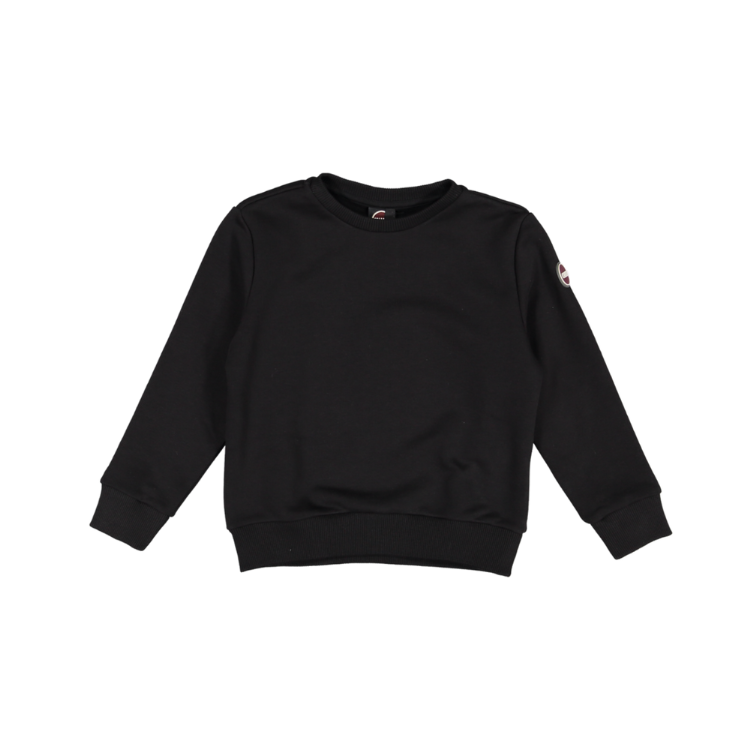 3680-SOFT CRE-NECK SWEATSHIRT-Black