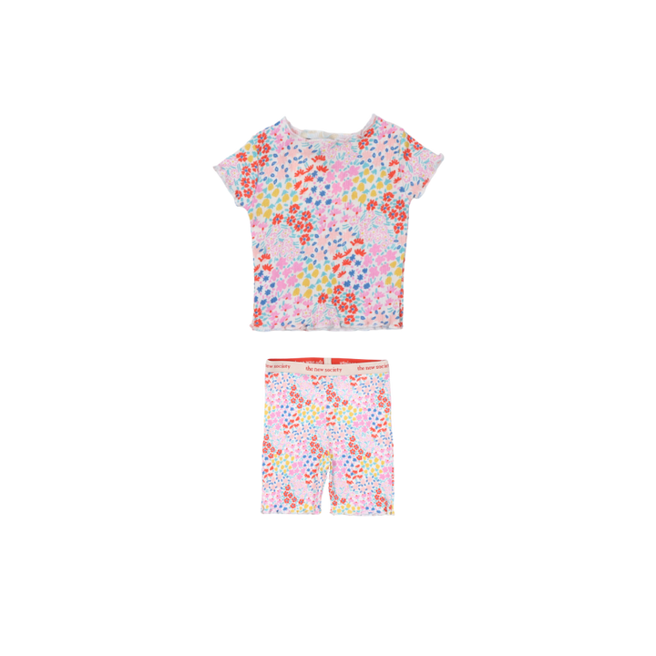 NICOLETTE BABY TEE/BLOOMER SET-Anemone Print