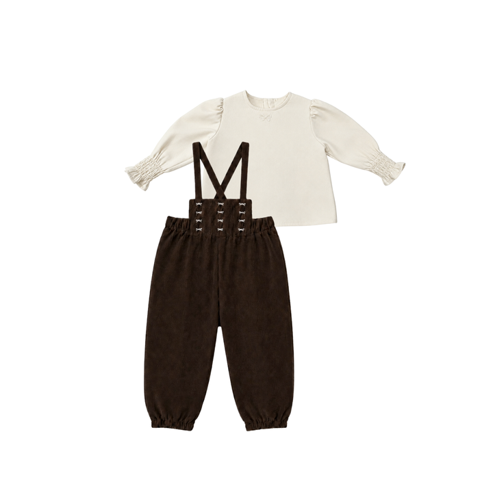 KS2602 GIRLS BROWN ROMPER