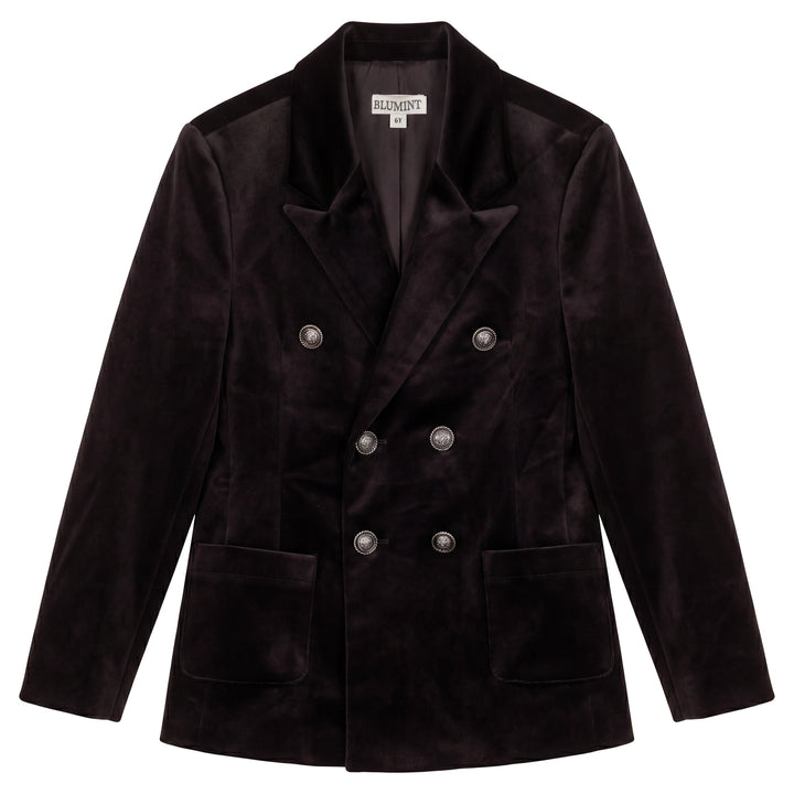 VALON VELVET BLAZER-BROWN
