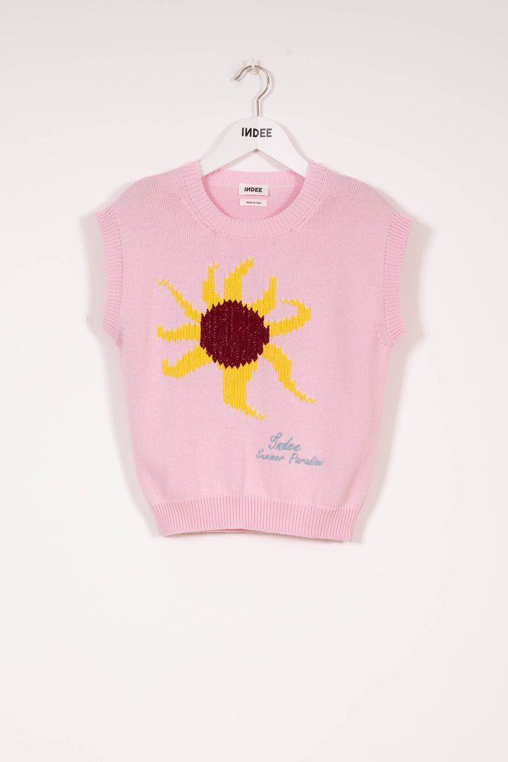 KNIT SWEATER VAUCLUSE-BLUSH PINK