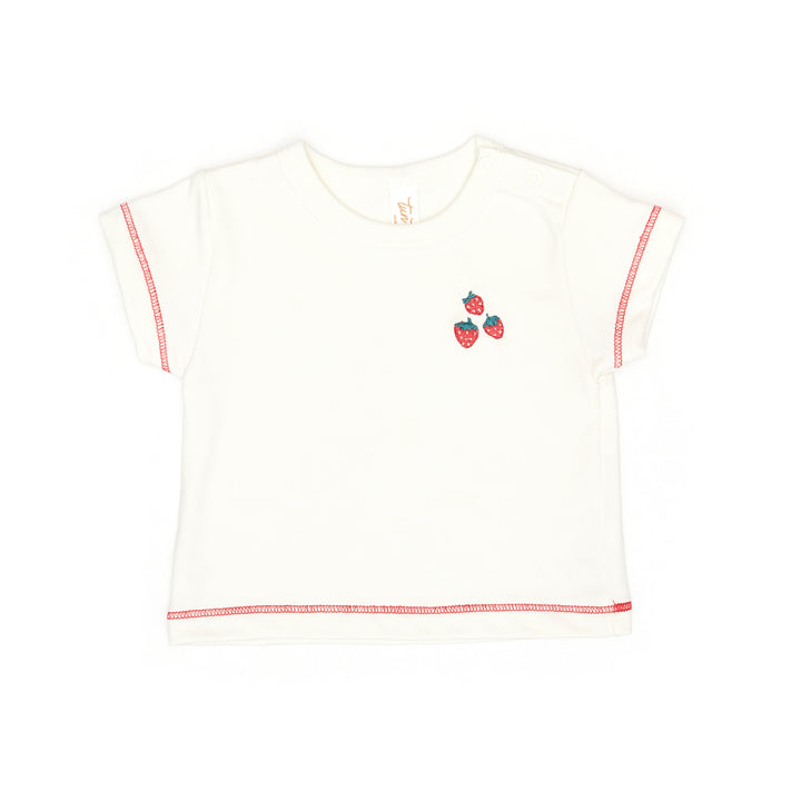 VF003/004-TERRY TOP/RED BLOOMER SET-Natural/Rosa red