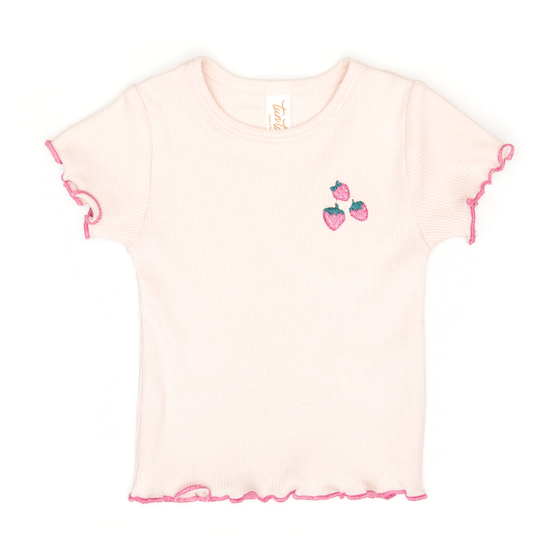 VR006/009 LARA TOP/RUFFLE BLOOMER SET-Light Pink