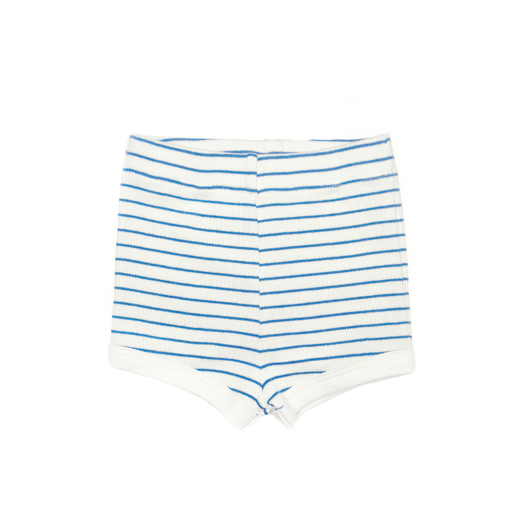 vr005/vroo7 short sleeve top/shorts set-Blue Stripes