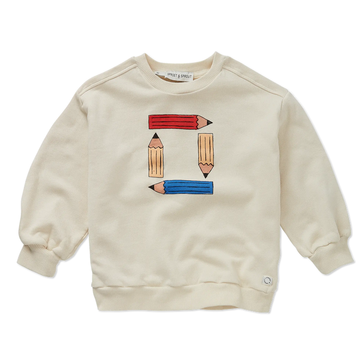 2413 SWEATSHIRT PENCILS - IVORY