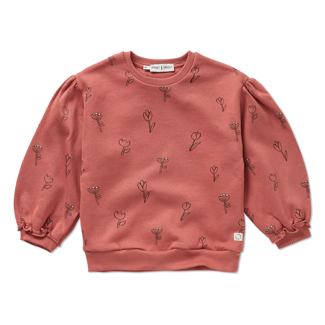 2440 SWEATSHIRT TULLIPS PRINT - PALETTE