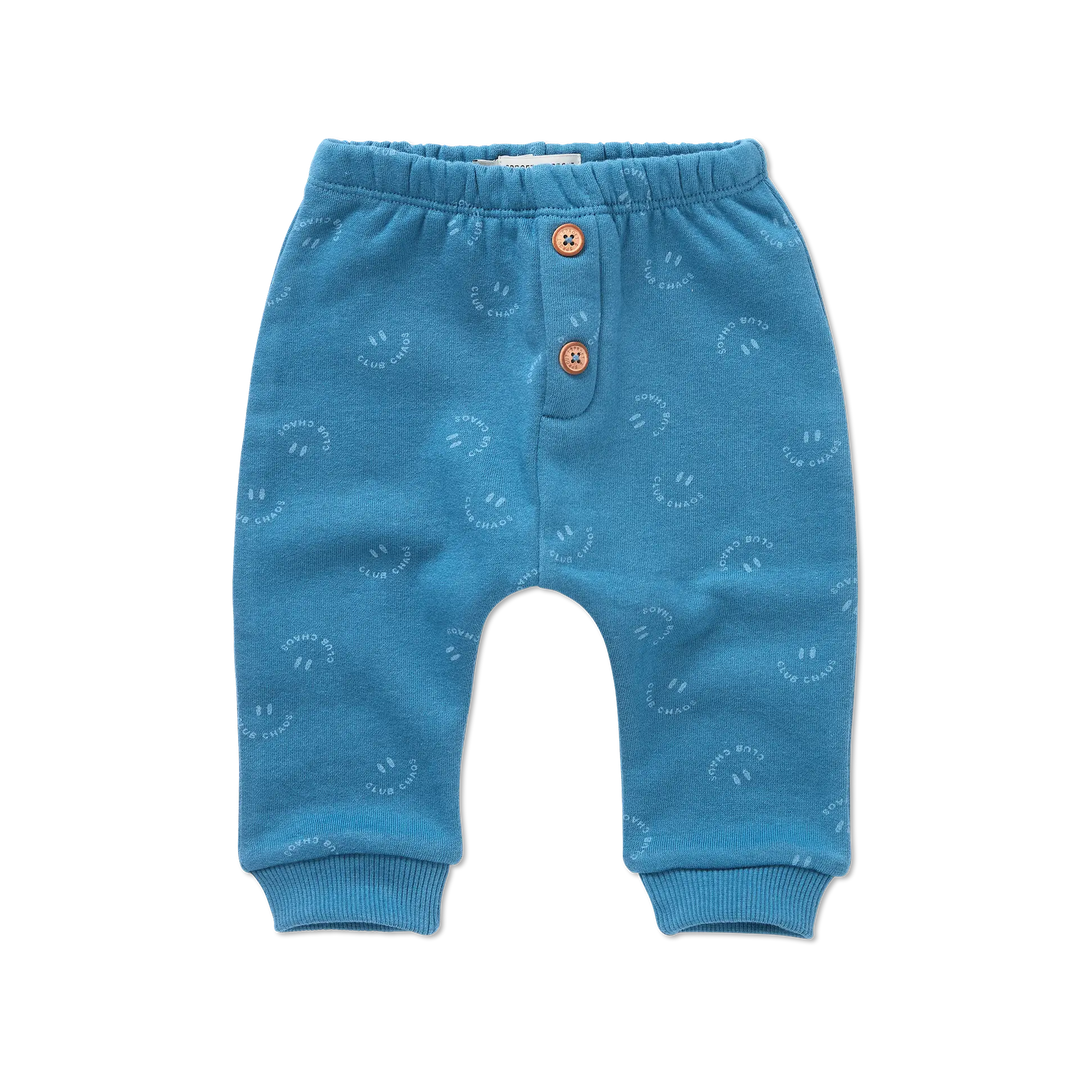 2614 BABY SWEATPANTS CLUB CHAOS PRINT - CHALKBOARD BLUE