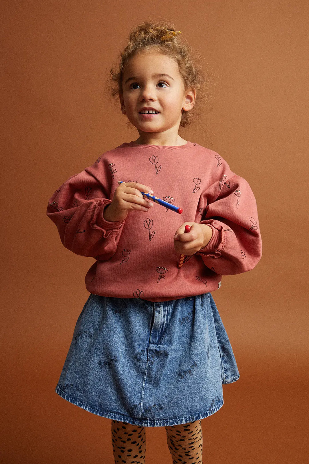 2440 SWEATSHIRT TULLIPS PRINT - PALETTE