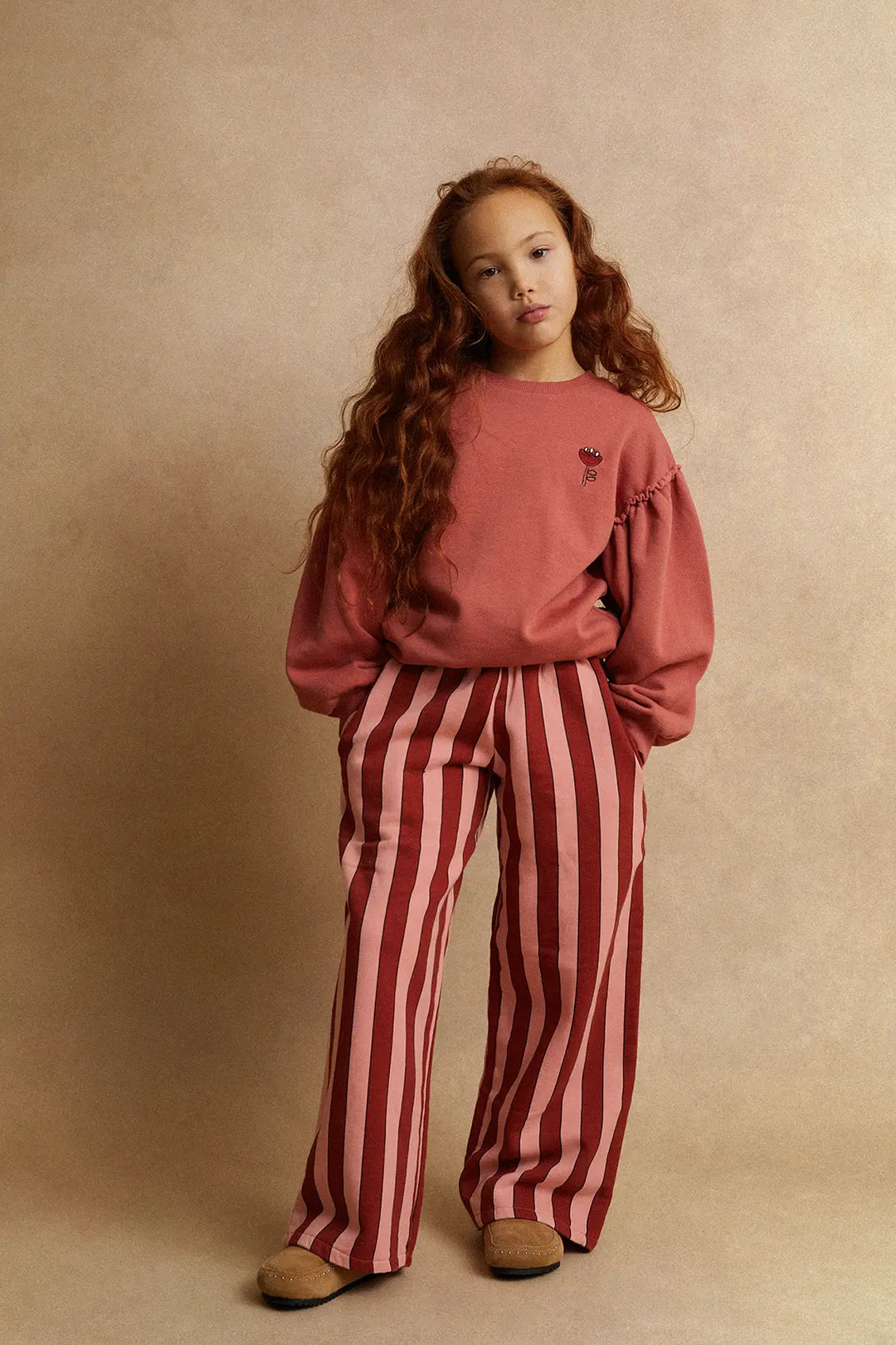 2427 SWEATSHIRT GIRLS PUFF SLEEVES - PALETTE