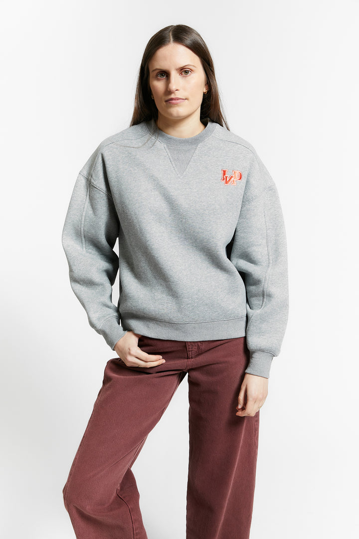 WAKAME ROUND NECK SWEAT SHIRT - GREY