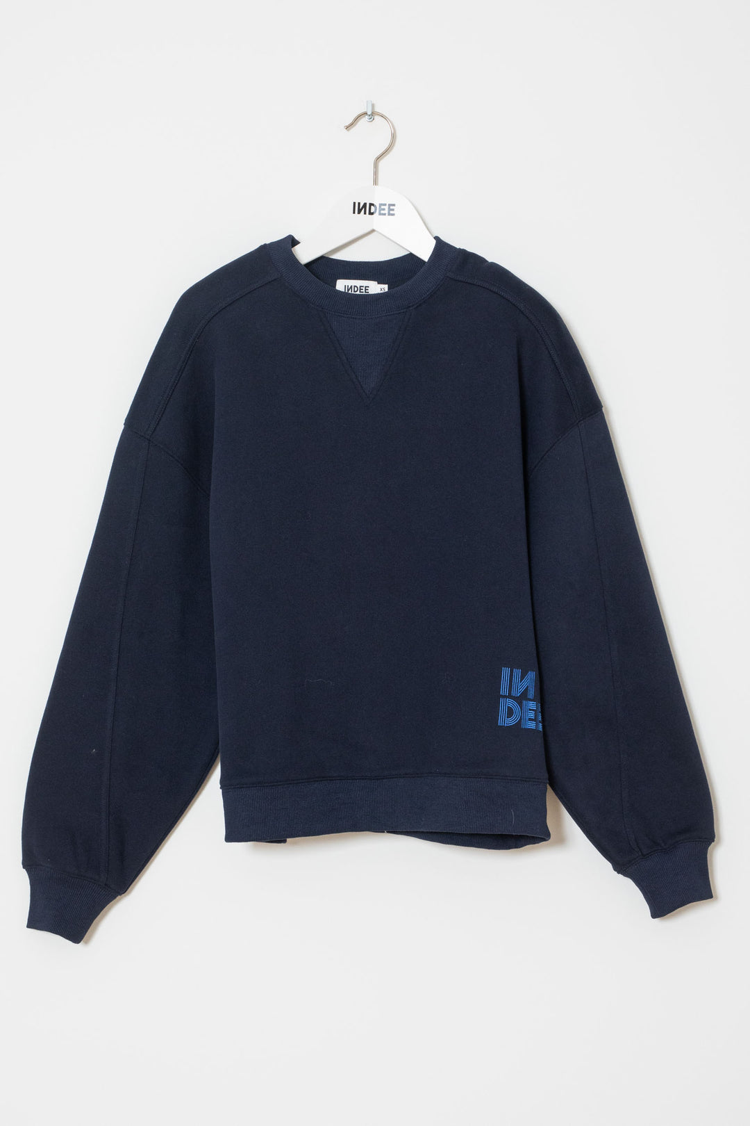 WAKAME ROUND NECK SWEAT SHIRT - NAVY