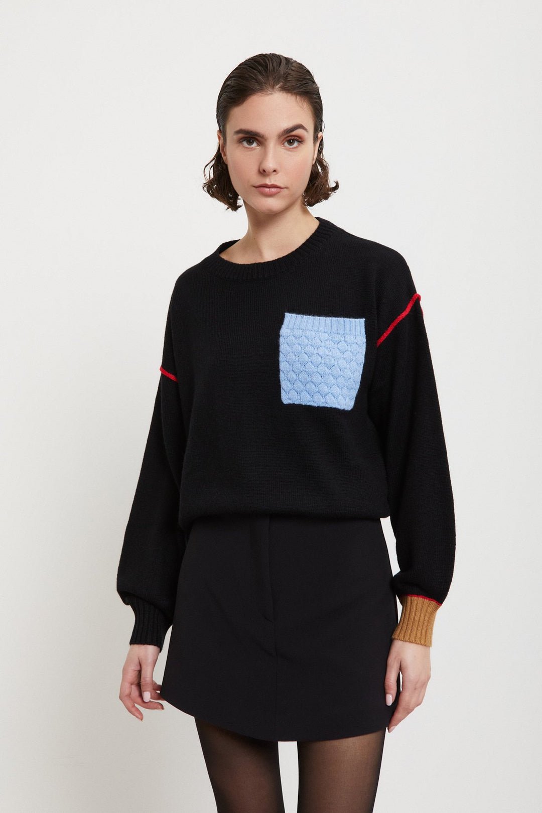 WAM DK9222-SWEATER-NERO