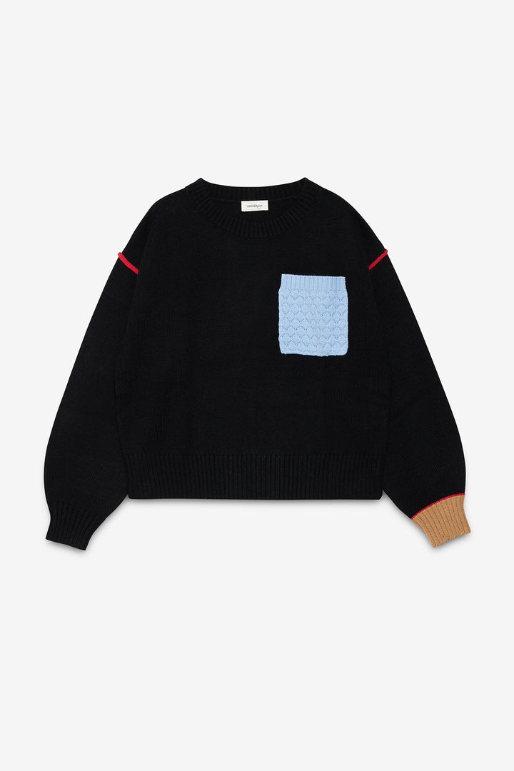 WAM DK9222-SWEATER-NERO
