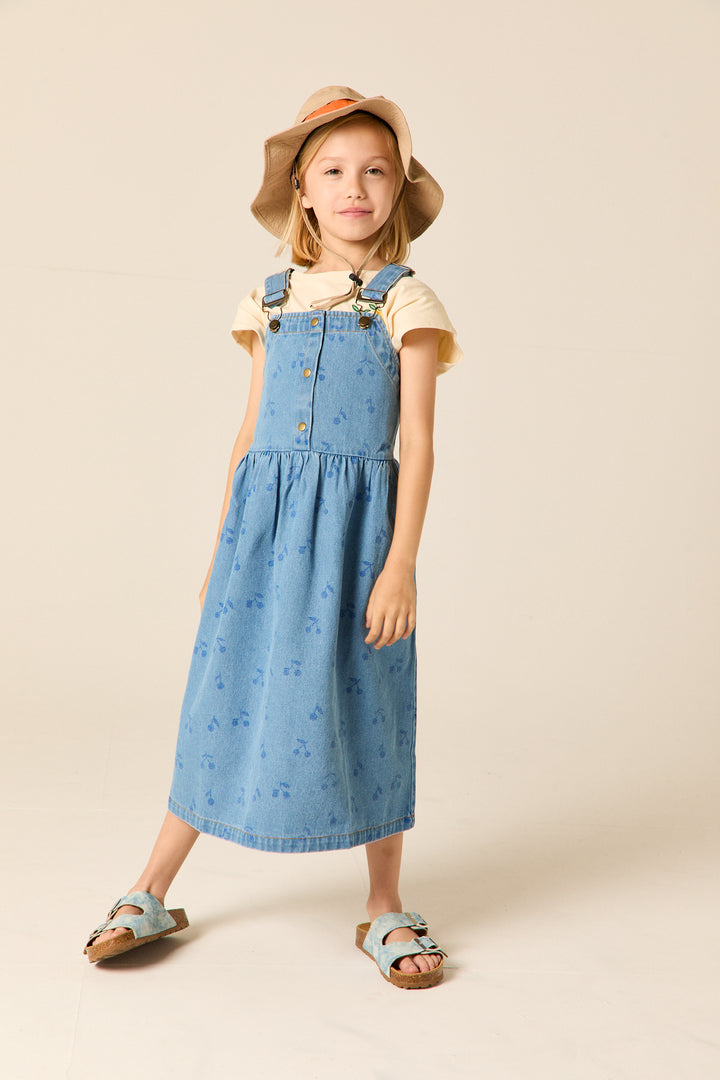 A26106 	PIPPA DRESS - CHERRIES DENIM