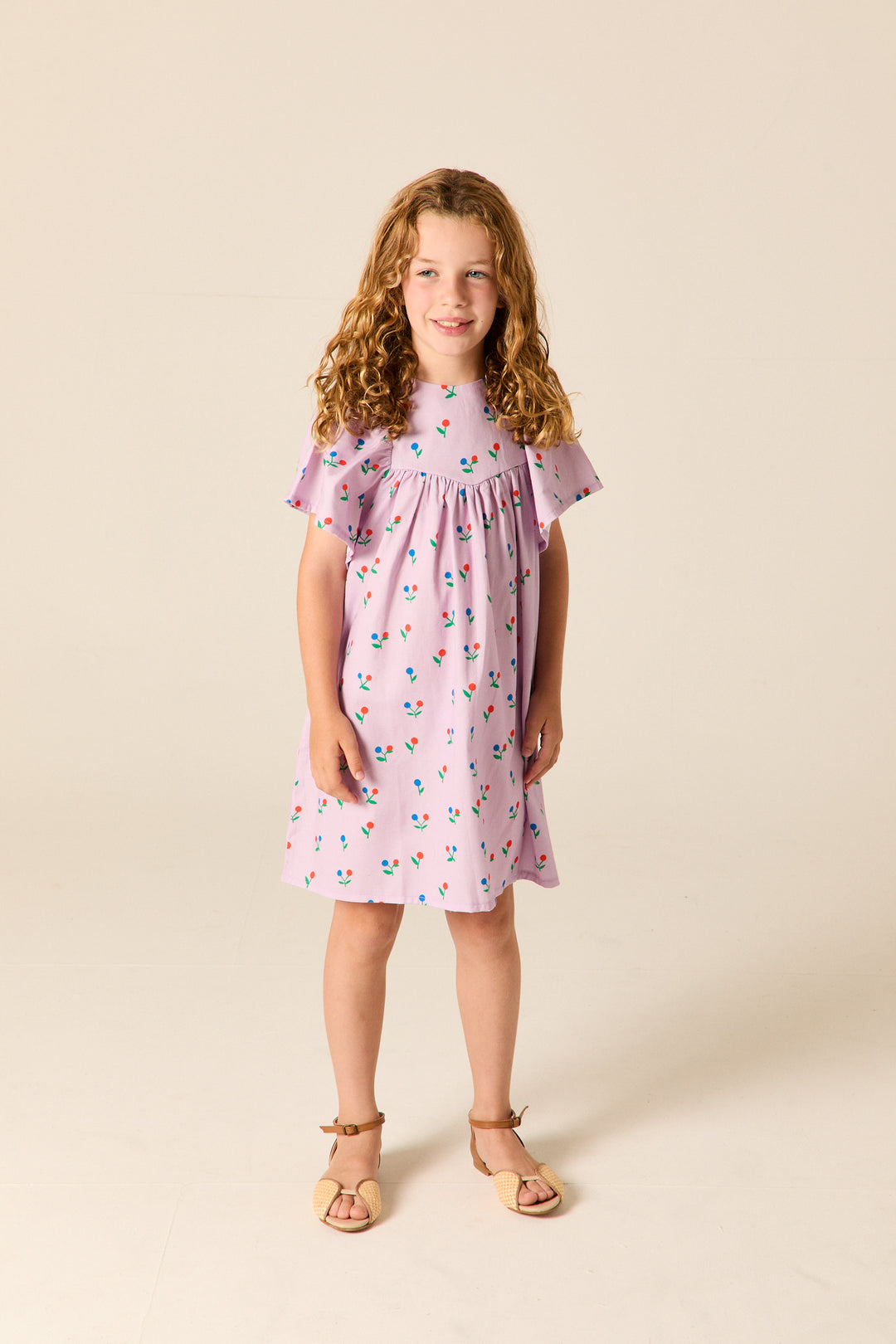 A26103L BRYONY DRESS - LILAC DITSY