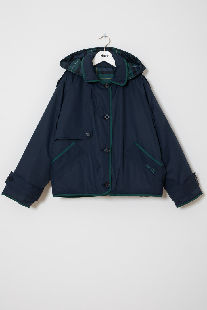 WINDY REVERSIBLE NYLON JACKET - NAVY