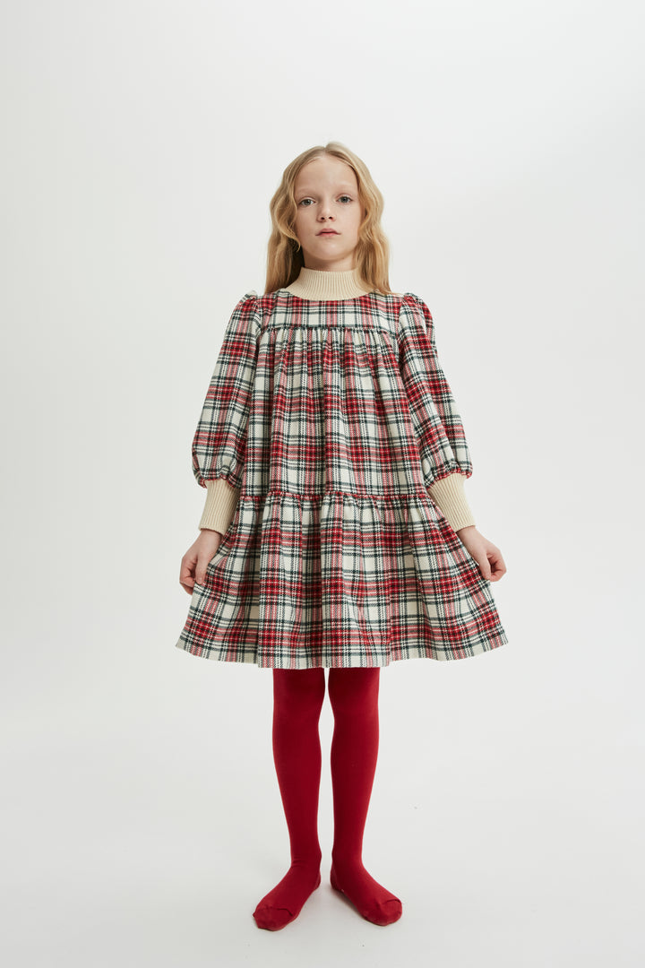 WORD OF MOUTH DRESS LL-ENGLAND CHECK