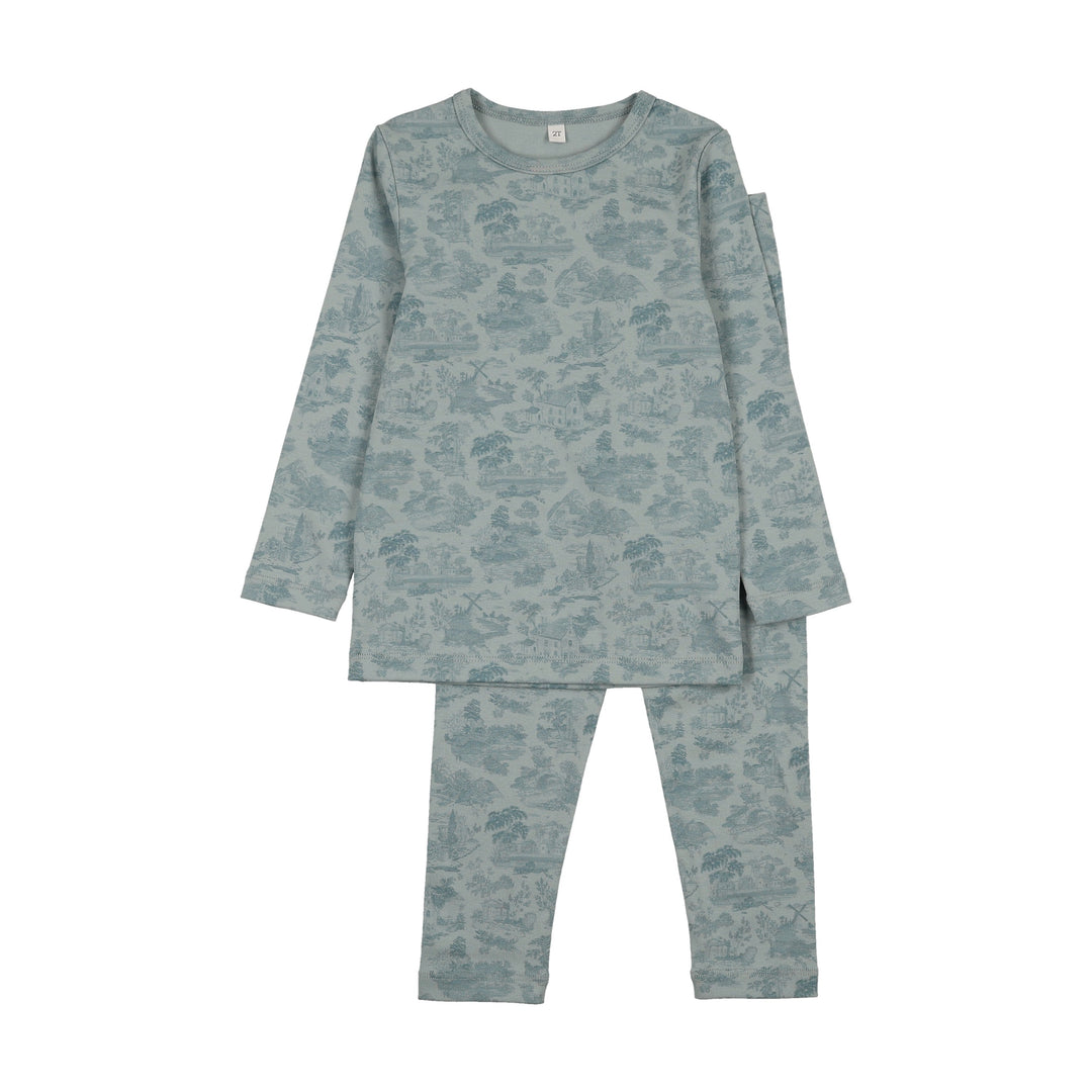 WP260040P Farmhouse (Toile) Pajama - Blue