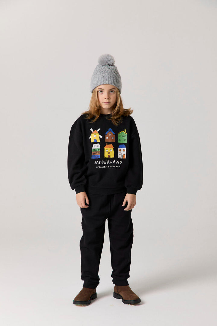 E26209 NEDERLAND SWEATSHIRT - BLACK