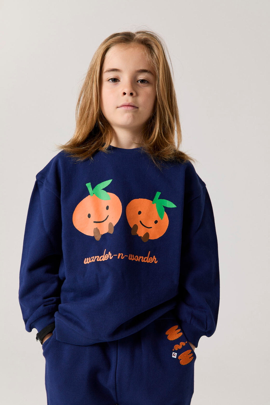 E26209 TANGERINE SWEATSHIRT - NAVY