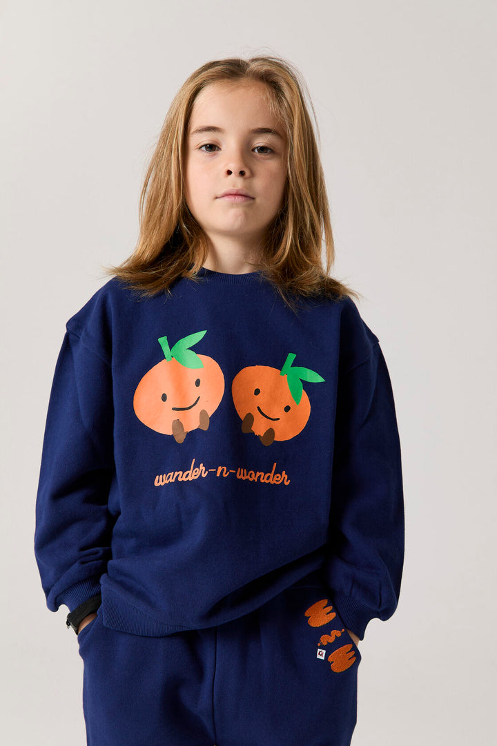E26209 TANGERINE SWEATSHIRT - NAVY