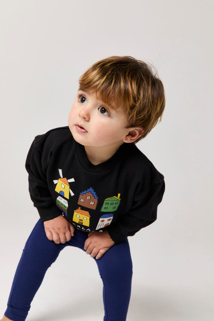 E26209 BABY NEDERLAND SWEATSHIRT - BLACK