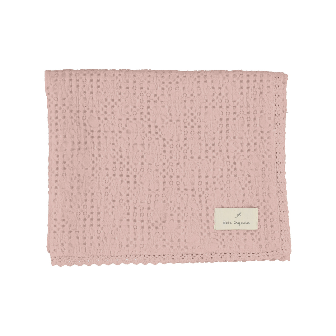 WAFFLE SIGNITURE BLANKET-Blush Waffle