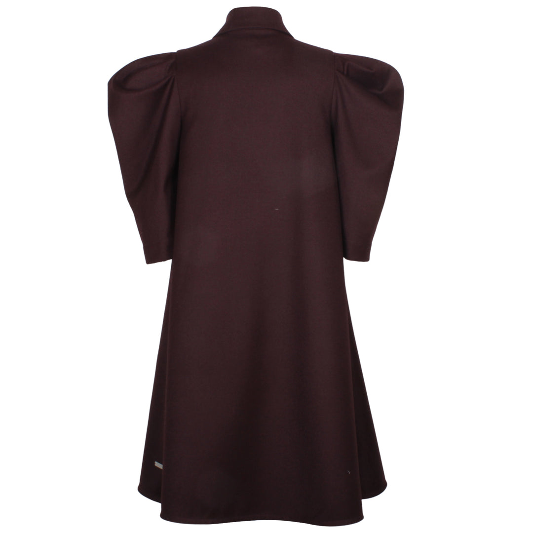 AZ-41602 Wavy Dress - Burgundy