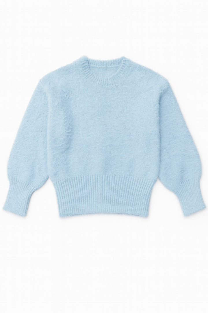 21-211E-Mohair Sweater-Powder Blue