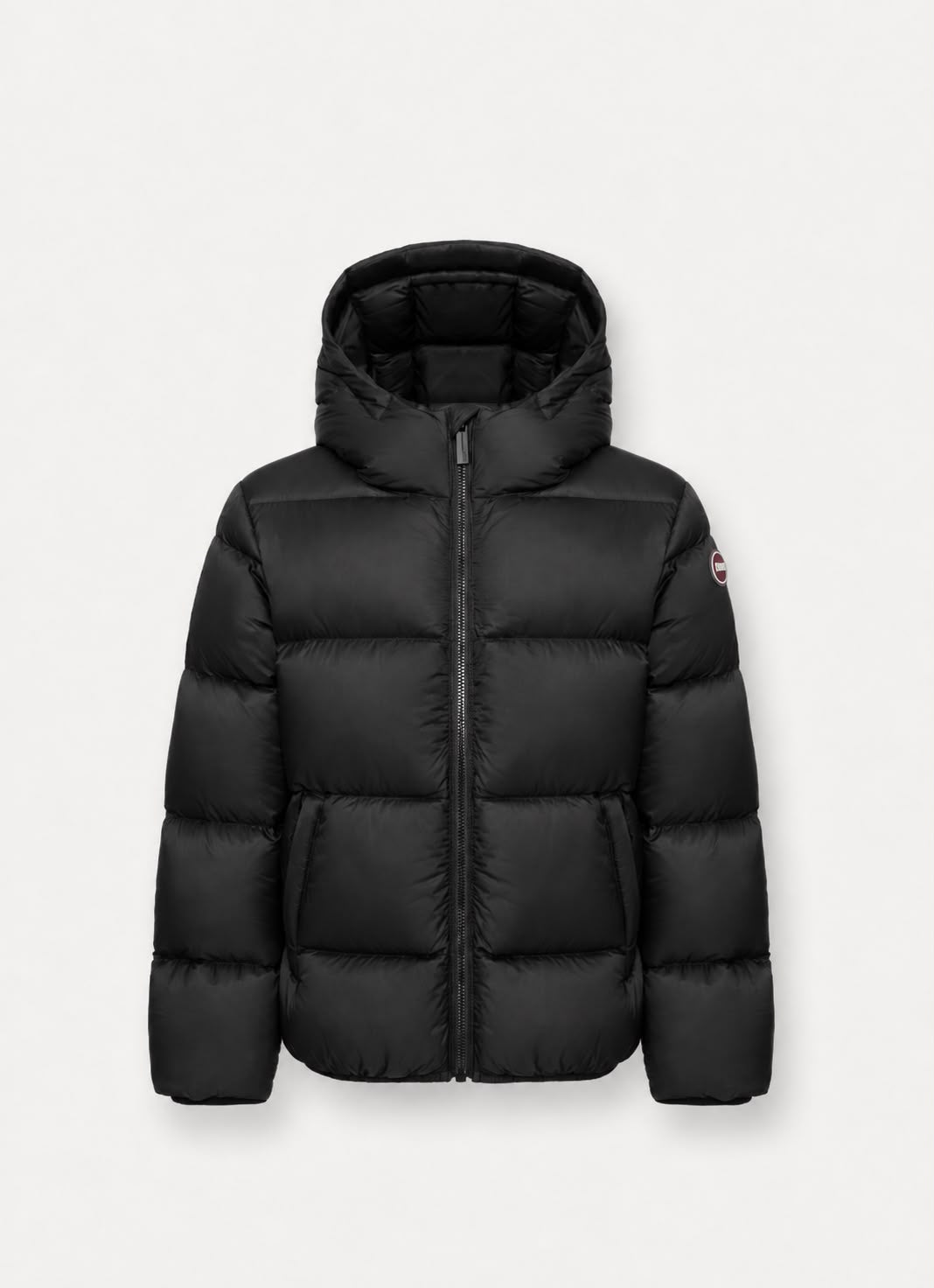 34000006A/2YO QUILTED JACKET WITH HOOD - BLACK